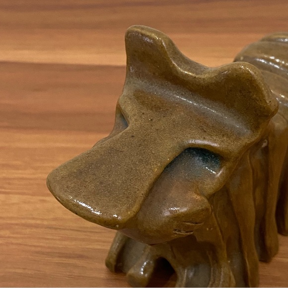 Unique Vintage MCM Hobbyist Ceramic Art Pottery Scottish Terrier Dog Sculpture - Picture 15 of 16
